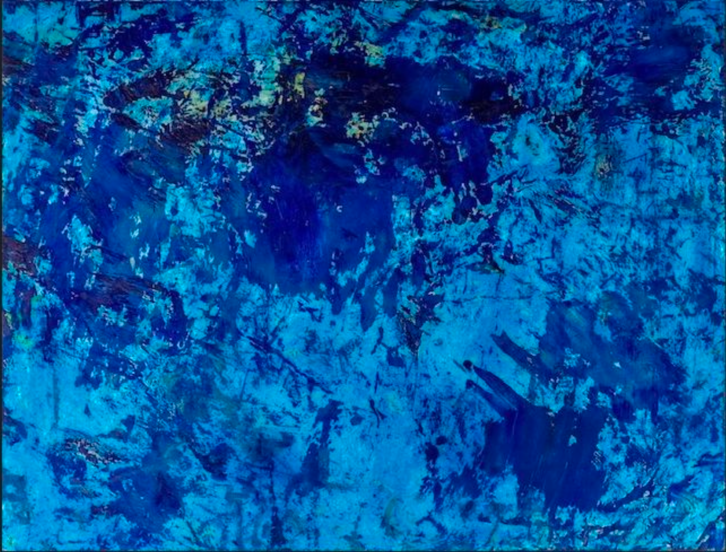 Sparkles #22 (Deep Blue Collection), 2022. Mixed media/Cardboard - 103 x 78.5 cm