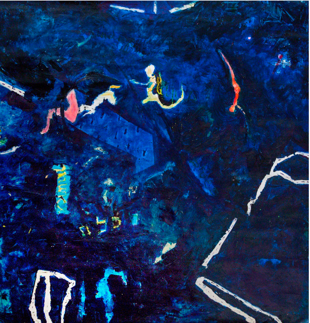 Genders of the Blue (Deep Blue Collection), 2020. Oil/Canvas - 220 x 220 cm